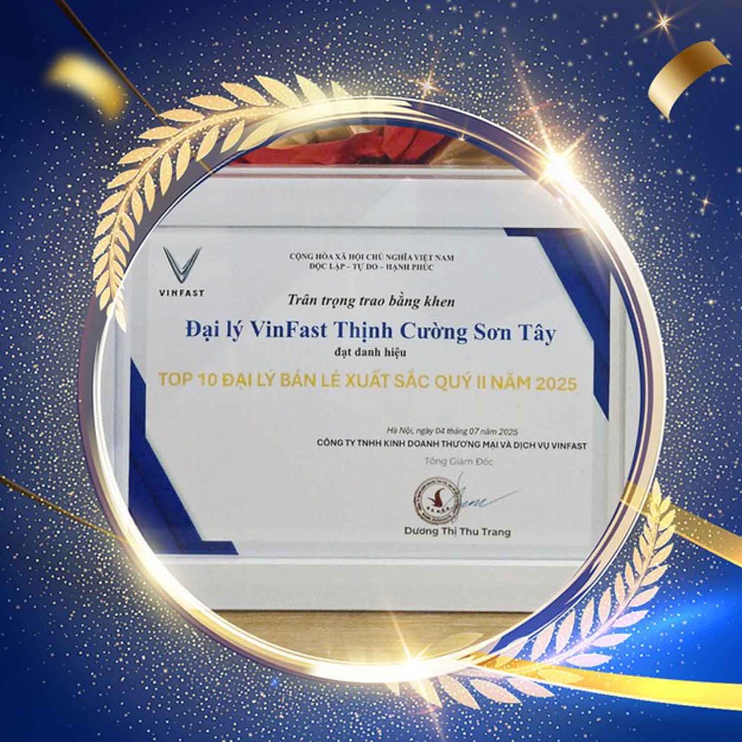 Giải thưởng VinFast Phương Đông 1